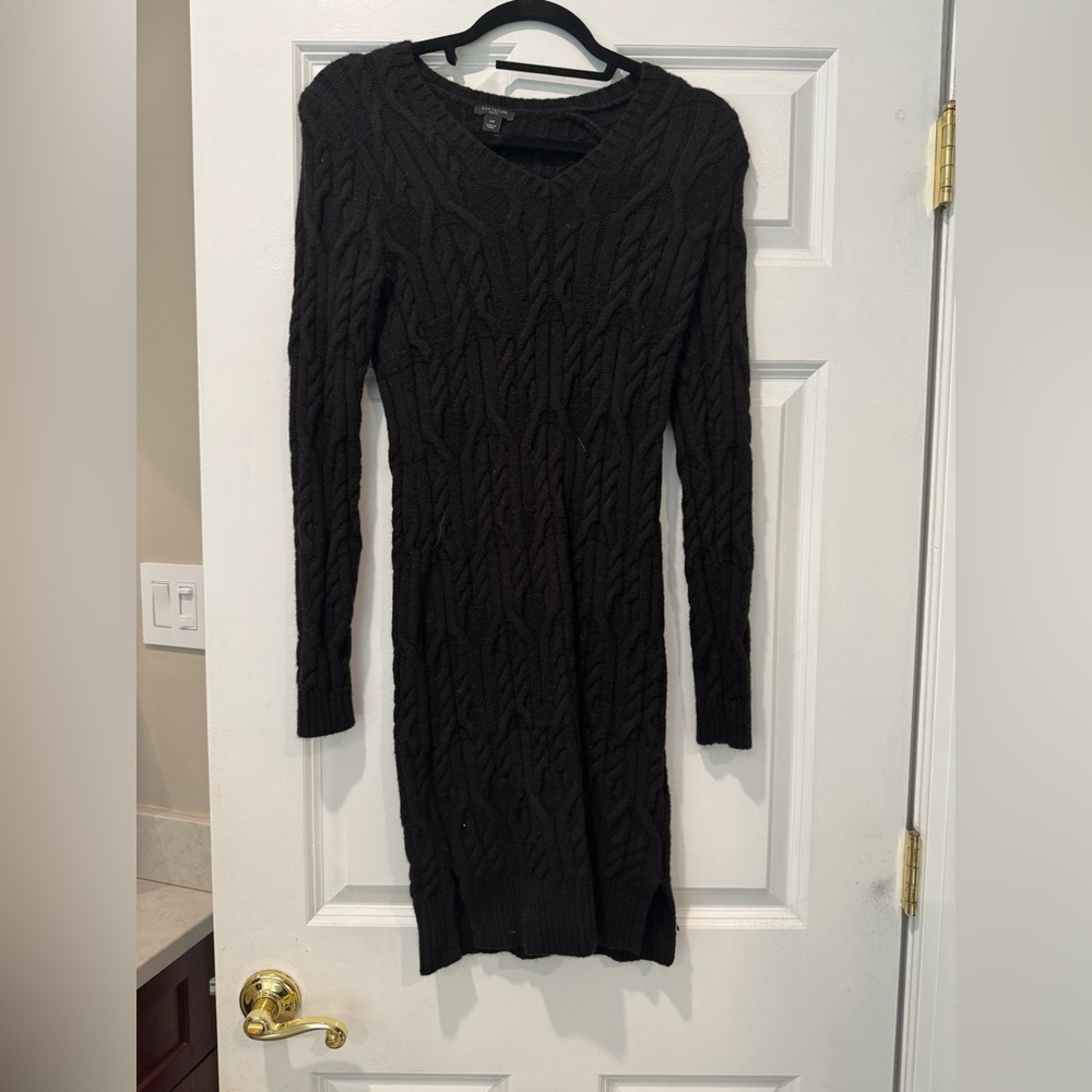 Ann Taylor Charcoal Knit Dress